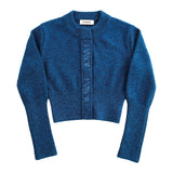 ALPACA SLIM CARDIGAN - BLUE NIGHT