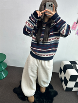 クリームテディシープファーロングパンツ🧸🤎🐑🖤3COLOR