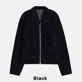 Leon ベルベットデニムジャケット