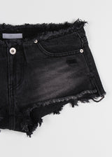 ROUGH LOW DENIM SHORTS