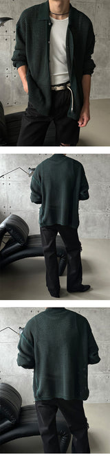 [S/S] Two tone linen cardigan (3color)