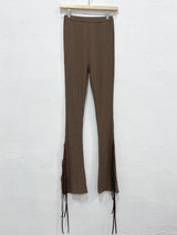 RIBBON BOOTCUT LEGGINGS (4COLOR)