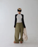 Zipper Pocket String Jogger & Wide Pants