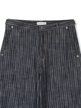 Oki Striped Wide Denim