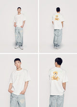 [24SS] RABBIT T-SHIRT BEAR SHORT SLEEVE T-SHIRT BLACK