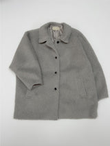[wool 30%] ヘアシングルオーバーフィットハーフコート