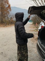 Brushed) Military cargo sweatpants