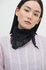 Embroidered Petit Arc Scarf_2colors