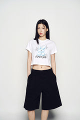 25SS ワイドチノショートパンツ ブラック