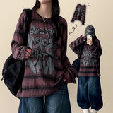 ENK Hip Street Dangara Ribbed Long Sleeve T-shirt