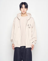 25FW A シンボルサークルナッピングフーディージップアップ