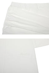 タイドロングスカート white