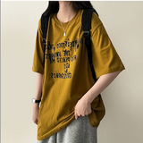 リブレタリングボクシーフィット半袖Tシャツ