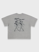 MAMA TEE PIGMENT DYED - GREY