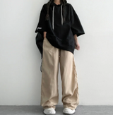 Rens over hooded short-sleeved T-shirt (3 colors)