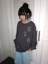 26FW★ [BAONHAUS] ヘイディン パッチ オーバー ロングスリーブ Tシャツ