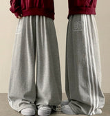 Polty 86 Numbering 3 Line Track Wide Pants