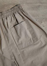 WIT LINEN COTTON WIDE PANTS