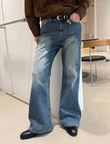 All cat blue boots cut pants