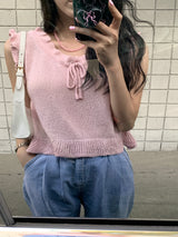 [MADE] CHEHV FRILL KNIT SLEEVELESS
