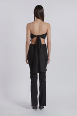 LAYERED KNOT TOP(BLACK)