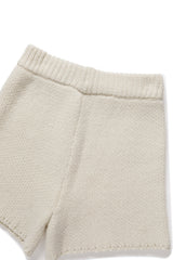 Leaf knit pants_ivory