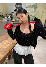 レースレイヤードミニスカート