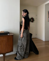 Dyed Parachute Cargo Pants