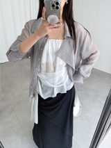 mute shirring skirts (2color)