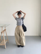 デイリークロップ半袖Tシャツ (10c)