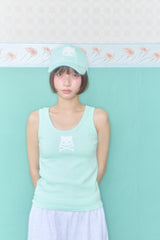 KIRI SKULL SLEEVELESS TOP (MINT)