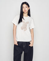 25FW WOMAN FUZZY RABBIT SHORT SLEEVE T-SHIRT