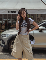 95 ステッチスリムTシャツ
