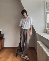 スラップVネックハーフTシャツ