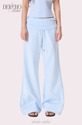 Object Sleeveless Flare Pants Sweat Suit Set (SET)