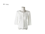 26SS★ [MADE] Lion Dot Round Three Quarter Sleeve T-Shirt Cardigan
