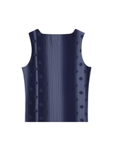 1/2 S クレフドットプリーツノースリーブ (NAVY)