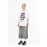Cut-off Bermuda Sweatpants - Light Grey