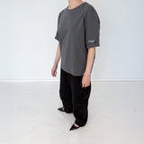 ジェンダーレス ㅁ Tシャツ - チャコール