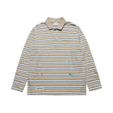 26SSストライプ ペイント ロングスリーブ Tシャツ