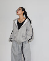 Breeze fleece-lined track string wide pants