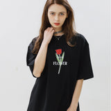 チューリップアートワークTシャツ (2color)