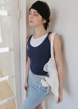 3-way Twist  Sleeveless Top_White
