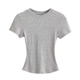 ベーシックラウンドリブTシャツ
