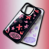 Flower Blooms Epoxy Phone Case (Pink-BK)