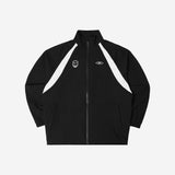 SYMBOL B MUSCLE FIT HALF ZIP-UP LONGSLEEVE [BLACK]