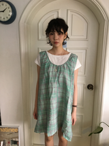 Houndstooth check midi dress (2color)