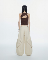CONRAD SLEEVELESS TOP (BROWN)