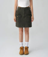 (W) over-pocket skirt