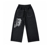 Colden Lettering Banding Wide Denim